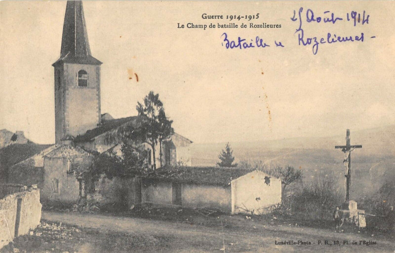 Carte postale ancienne Le Champ De Bataille De Rozelieures à Rozelieures