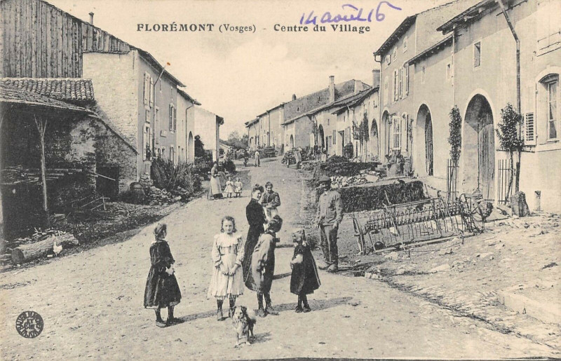 Carte postale ancienne Floremont Centre Du Village à Florémont