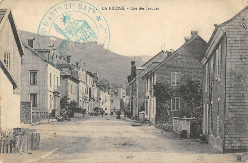 Carte postale ancienne La Bresse Rue Des Irances à La Bresse