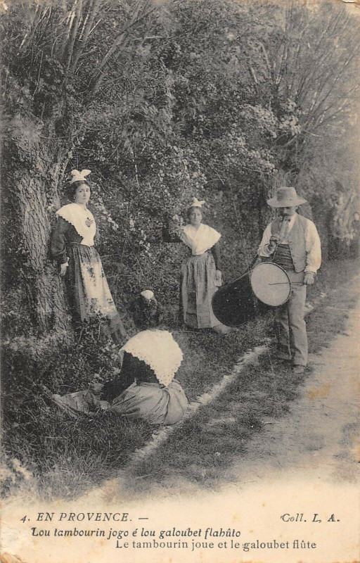 Carte postale ancienne Provence Lou Tambourin