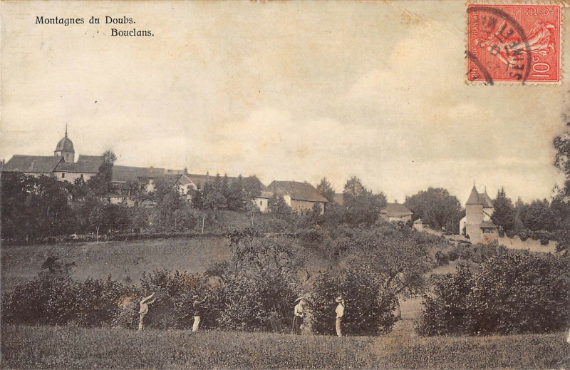 Carte postale ancienne Montagnes Du Doubs Bouclans à Doubs