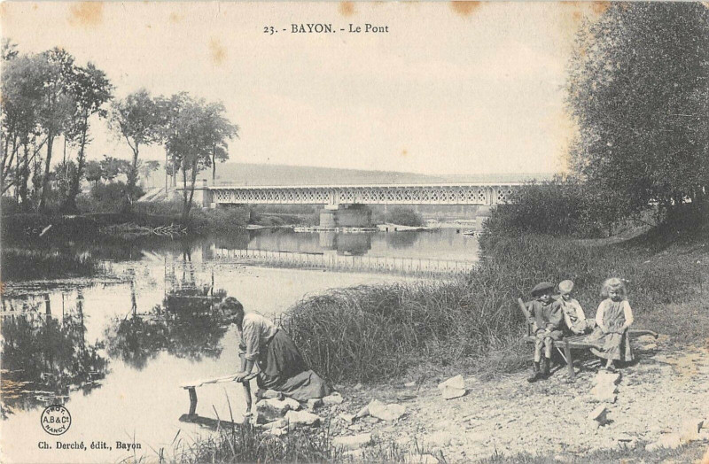 Carte postale ancienne Bayon Le Pont à Bayon