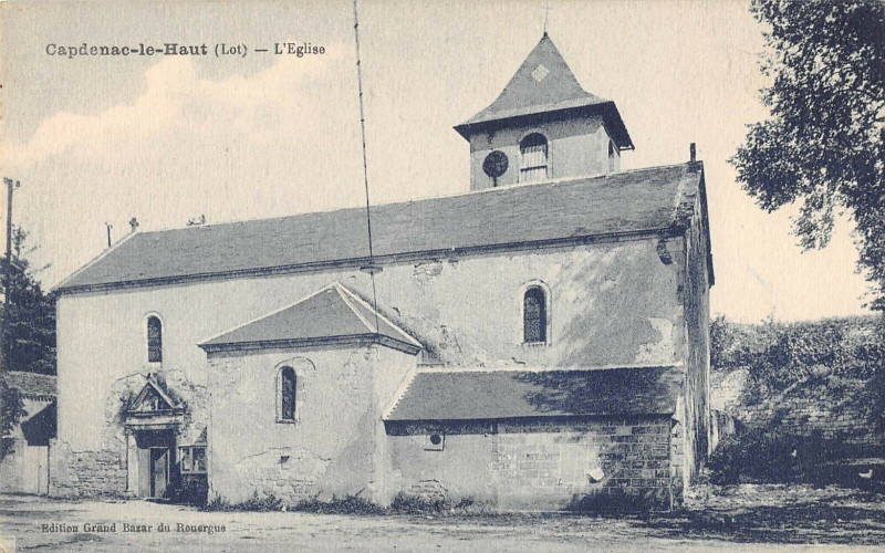 Carte postale ancienne Capdenac Le Haut Eglise