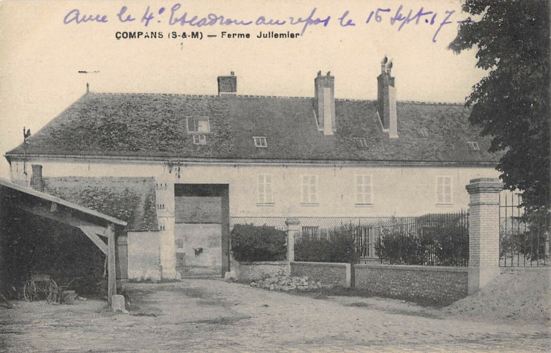 Carte postale ancienne Compans Ferme Jullemier à Compans