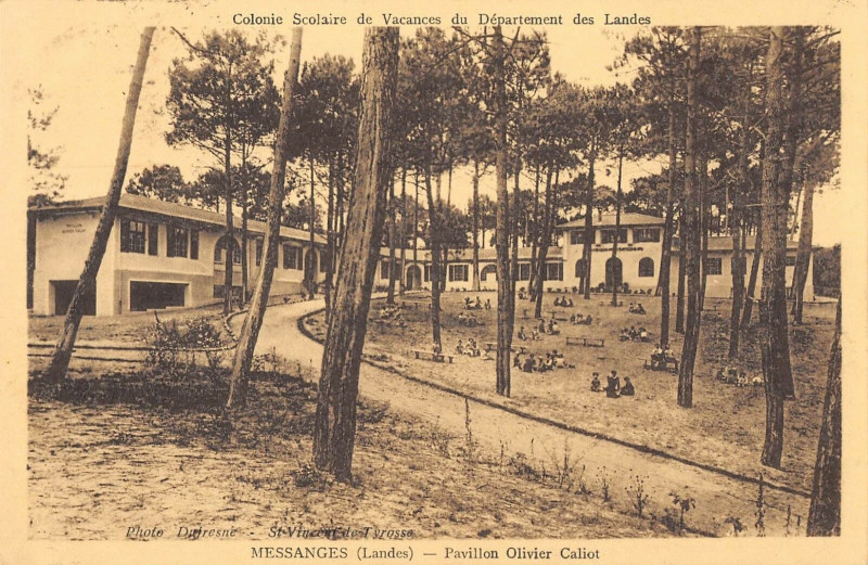 Carte postale ancienne Messanges Pavillon Olivier Caliot à Messanges