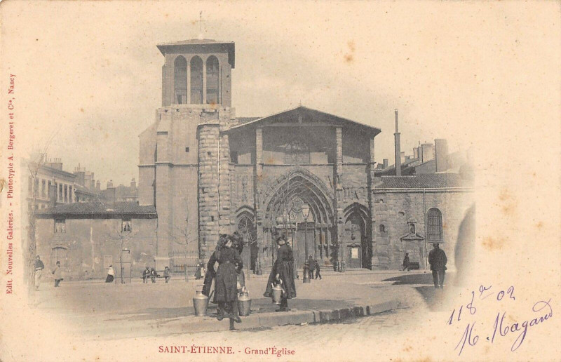 Carte postale ancienne Saint Etienne Grand Eglise