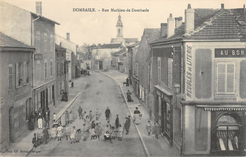Carte postale ancienne Dombasle Rue Mathieu De Dombasle