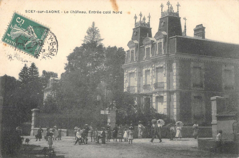 Carte postale ancienne Scey Sur Saone Le Chateau Cote Nord