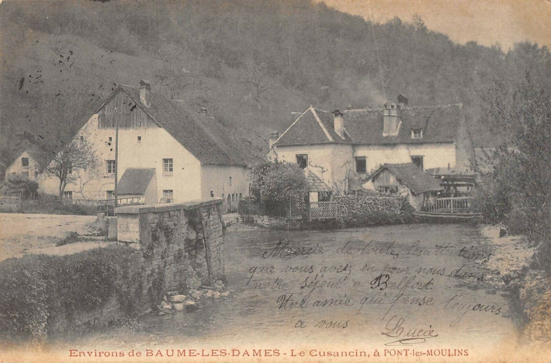 Carte postale ancienne Le Cusancin A Pont Les Moulins (dos non divisé) à Pont-les-Moulins