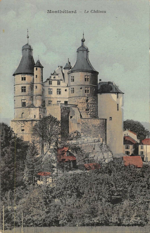 Carte postale ancienne Montbeliard Le Chateau à Montbéliard