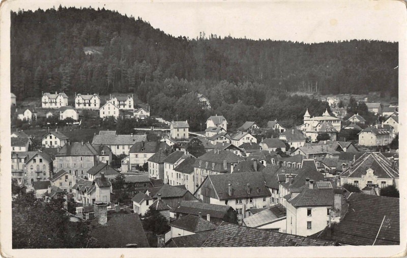 Carte postale ancienne Maiche Vue Prise Du Clocher à Maîche