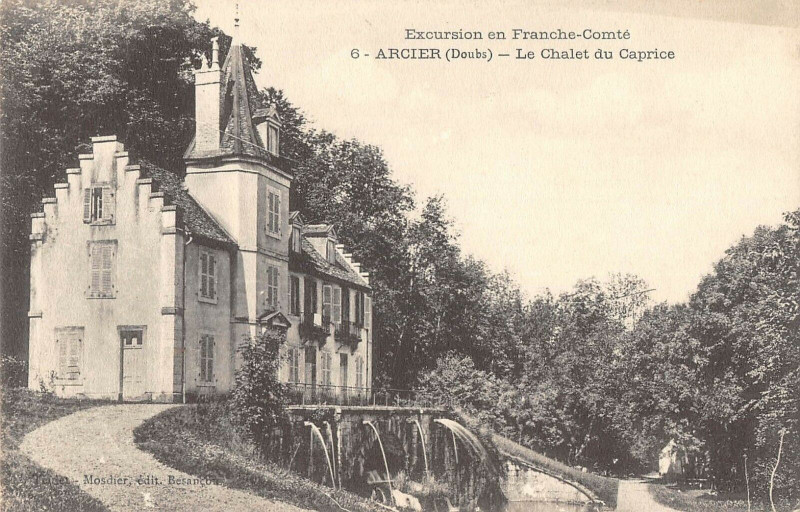 Carte postale ancienne Arcier Le Chalet Du Caprice