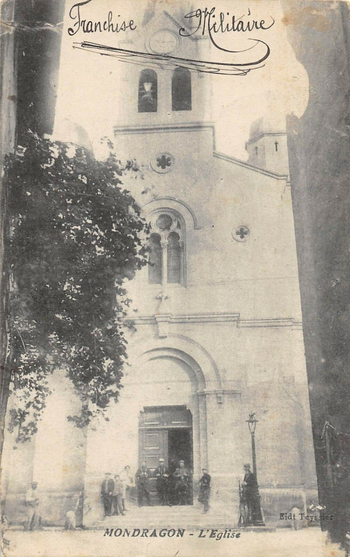 Carte postale ancienne Mondragon L'Eglise