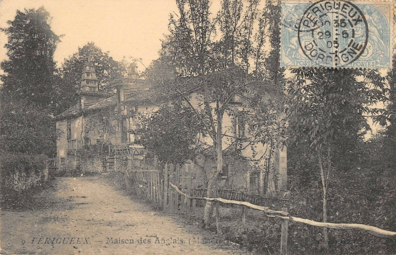 Carte postale ancienne Perigueux Maison Des Anglais Maladrerie à Périgueux