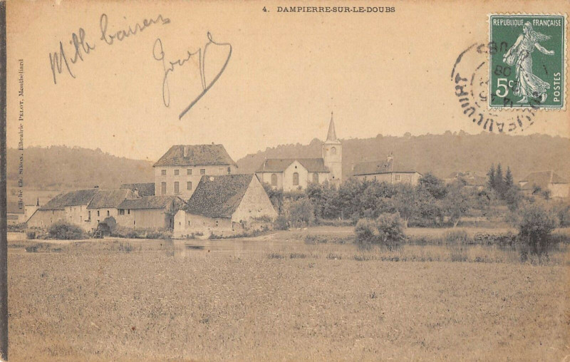 Carte postale ancienne Dampierre Sur Le Doubs à Doubs