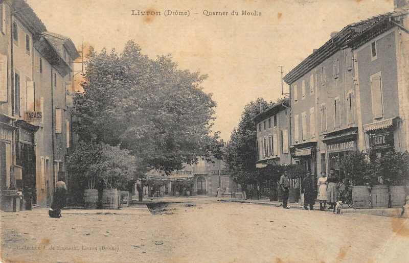 Carte postale ancienne Livron Quartier Du Moulin
