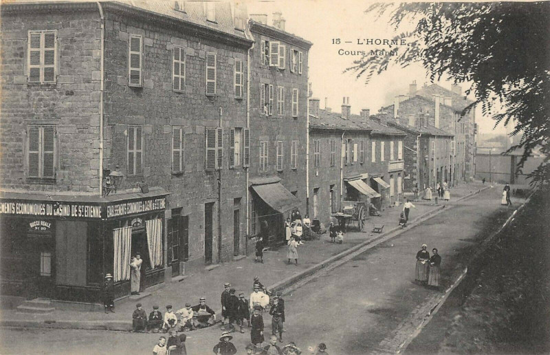 Carte postale ancienne L'Horme Cours Manin à L'Horme
