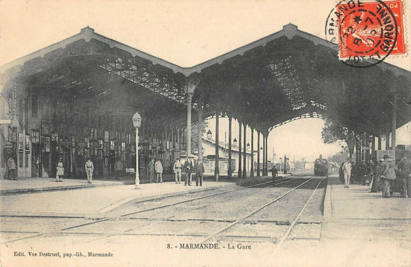 Carte postale ancienne Marmande La Gare à Marmande