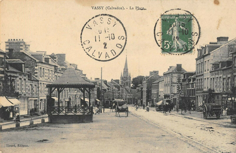Carte postale ancienne Vassy La Place (cliché rare