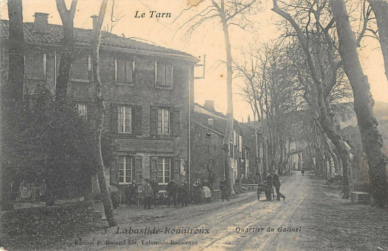 Carte postale ancienne Labastide Rouairoux Quartier Du Galinet à Rouairoux