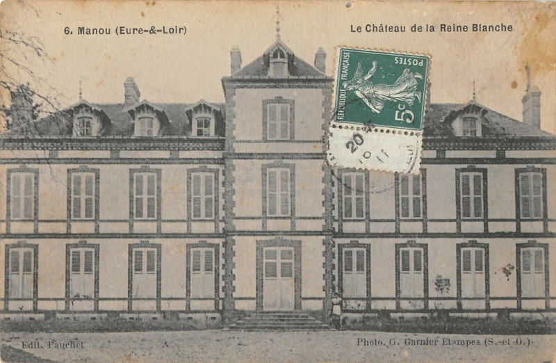 Carte postale ancienne Manou Le Chateau De La Reine Blanche (cliché pas courant à Manou