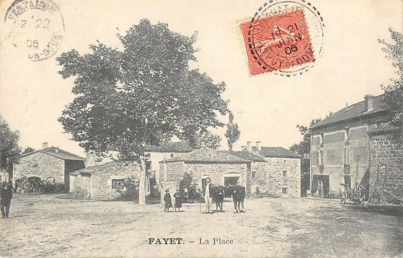 Carte postale ancienne Fayet La Place