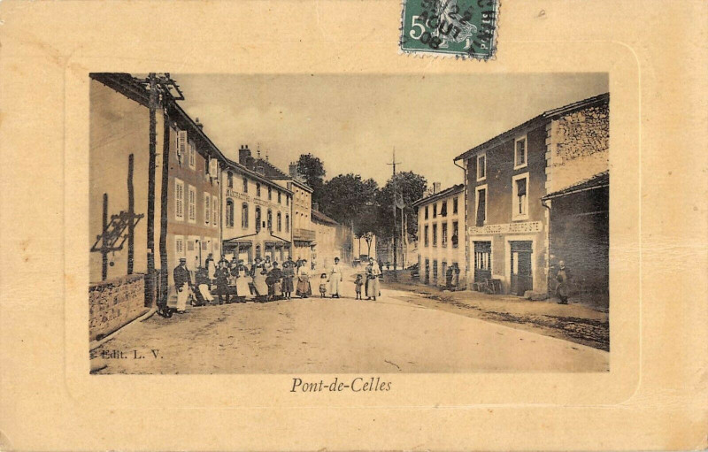 Carte postale ancienne Pont De Celles