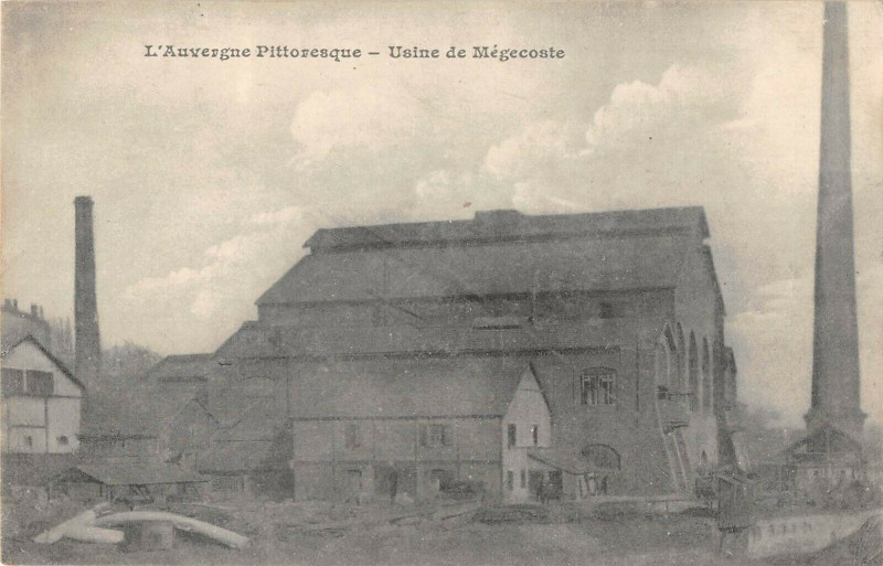 Carte postale ancienne Usine De Megecoste (cliché pas courant