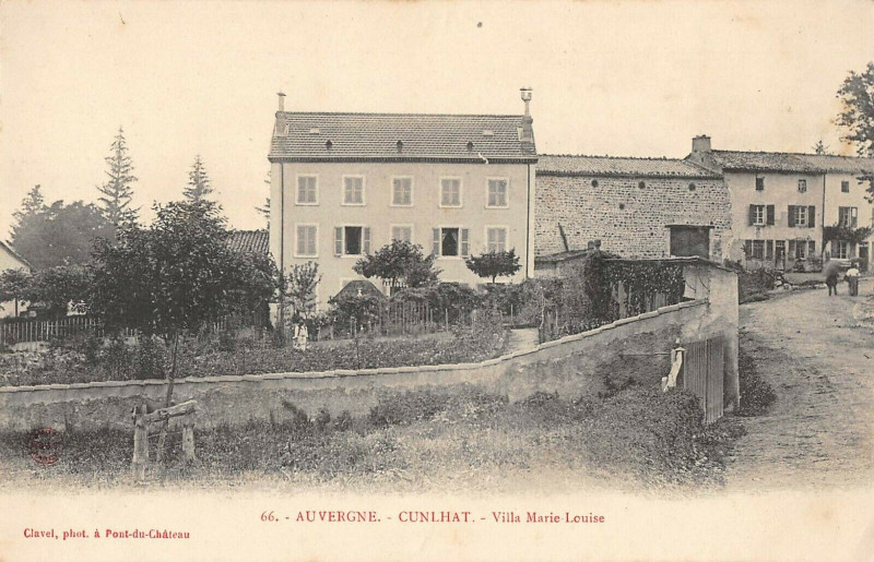 Carte postale ancienne Cunlhat Villa Marie Louise à Cunlhat