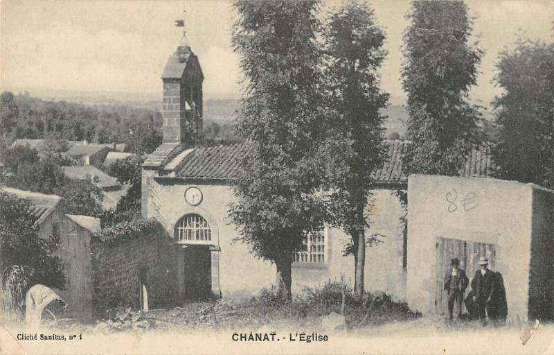 Carte postale ancienne Chanat Eglise