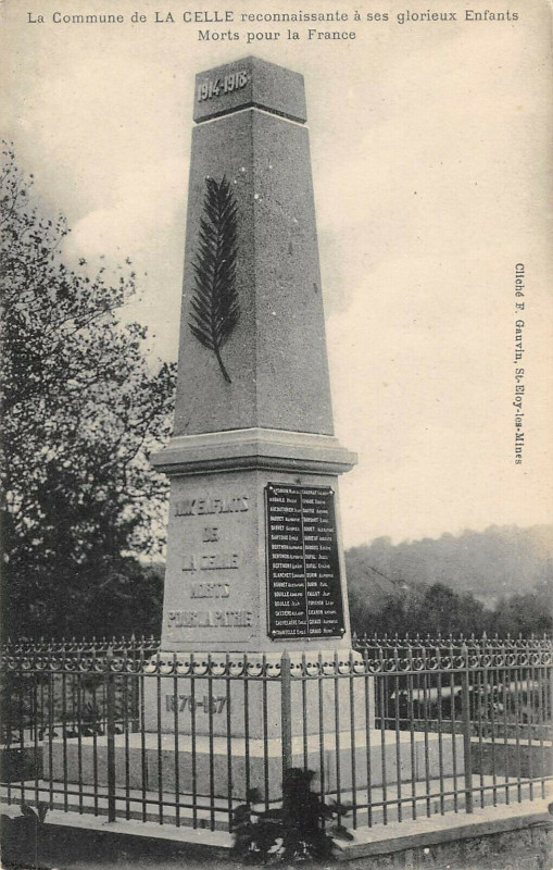 Carte postale ancienne La Commune De La Celle Reconnaissante à La Celle