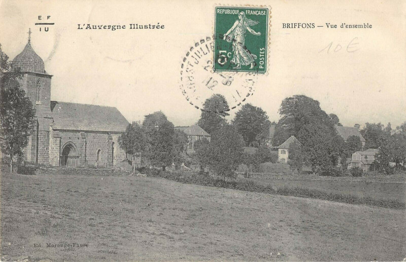 Carte postale ancienne Briffons Vue D'Ensemble à Briffons