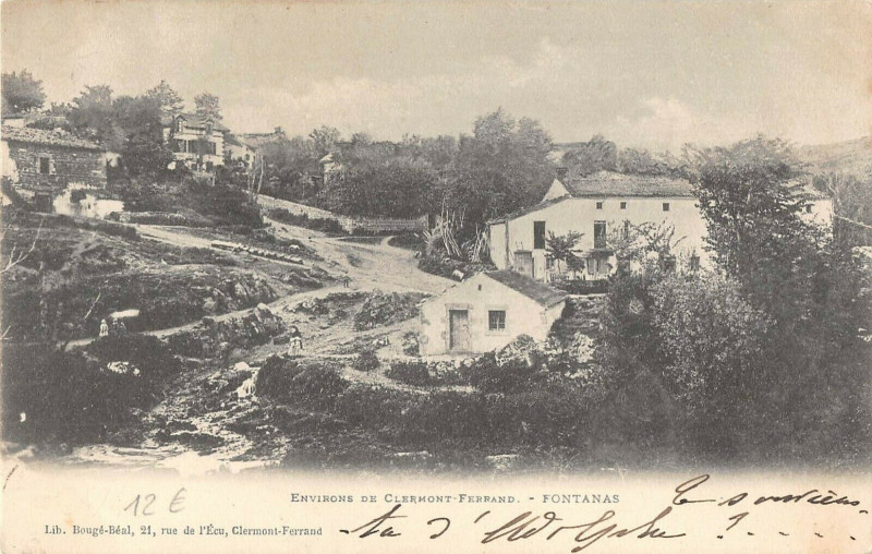 Carte postale ancienne Environs De Clermont Ferrand Fontanas à Clermont-Ferrand
