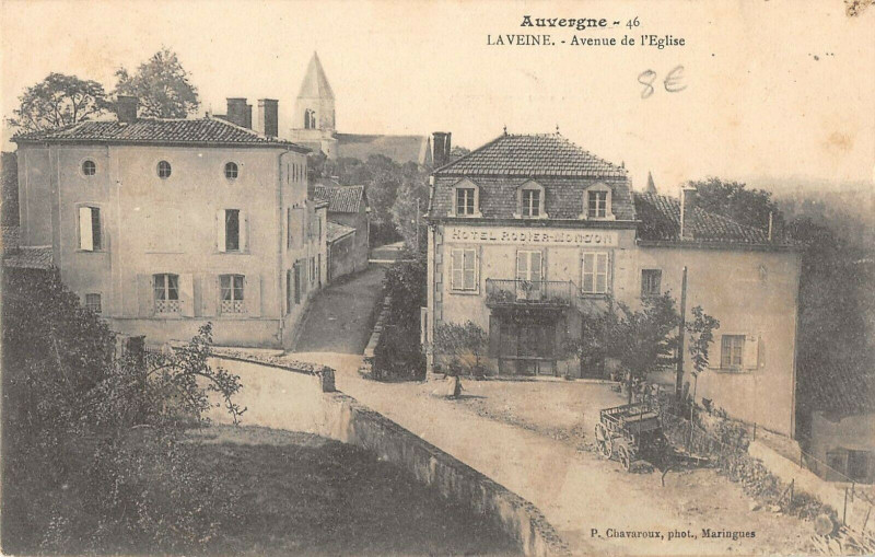 Carte postale ancienne Laveine Avenue De L'Eglise
