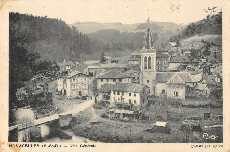 Carte postale ancienne Novacelles Vue Generale à Novacelles