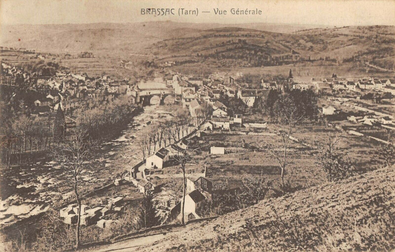 Carte postale ancienne Brassac Vue Generale à Brassac