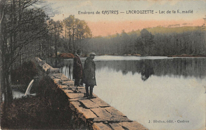 Carte postale ancienne Lacrouzette Lac De La Ramadie à Lacrouzette
