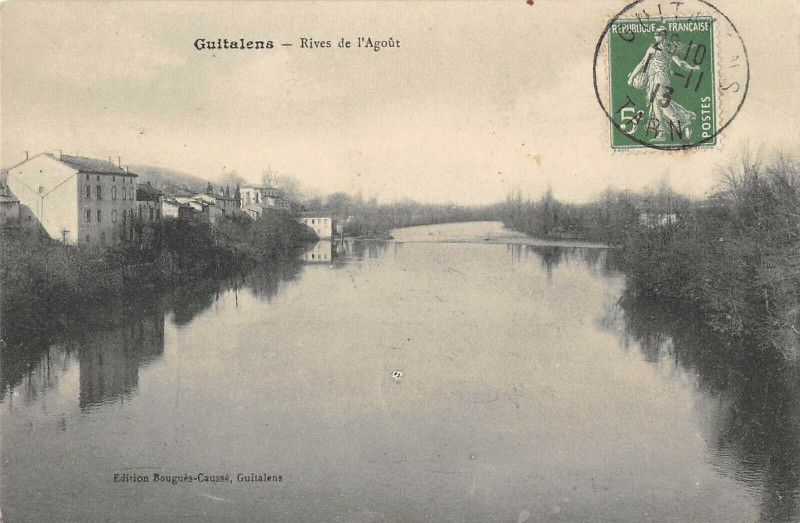Carte postale ancienne Guitalens Rives De L'Agout