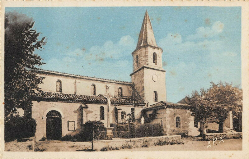 Carte postale ancienne La Fontasse Eglise