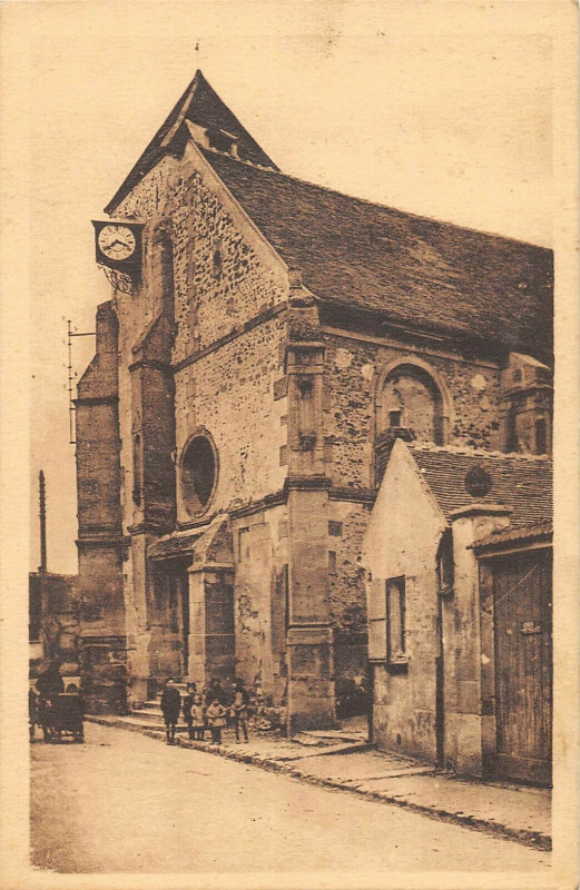 Carte postale ancienne Porcheville Eglise à Porcheville