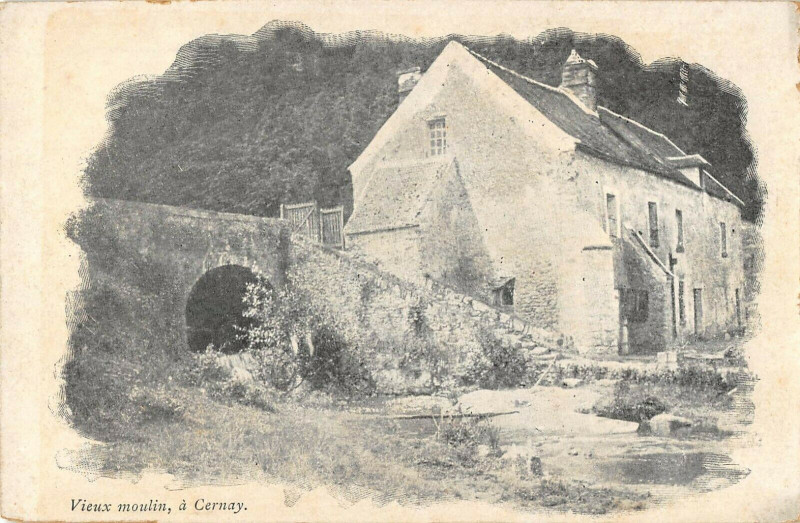 Carte postale ancienne Vieux Moulin A Cernay