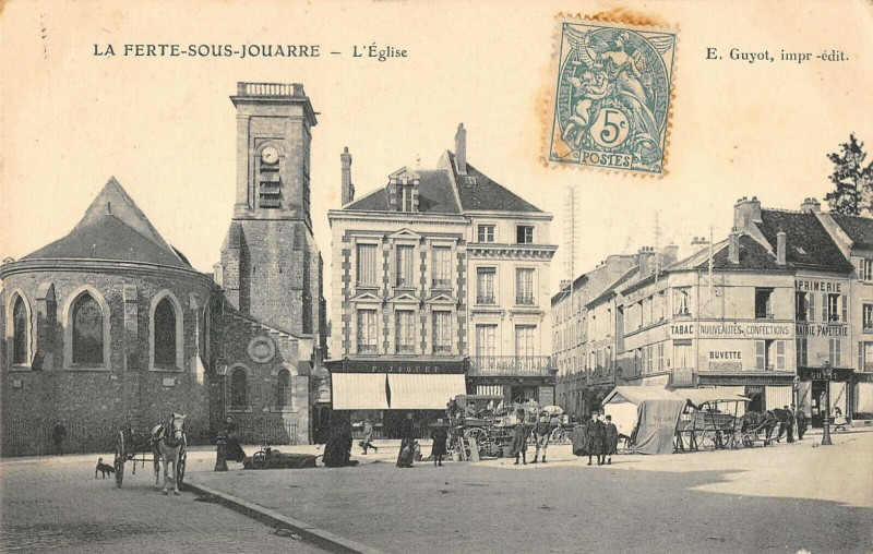 Carte postale ancienne La Ferte Sous Jouarre Eglise à Jouarre