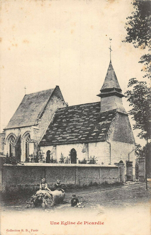 Carte postale ancienne Une Eglise De Picardie