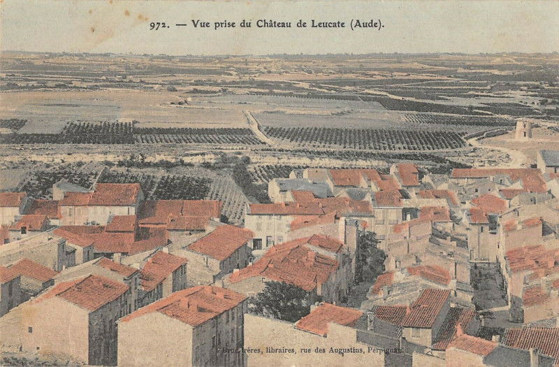 Carte postale ancienne Vue Prise Du Chateau De Leucate à Leucate