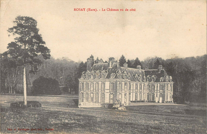 Carte postale ancienne Rosay Le Chateau Vu De Cote