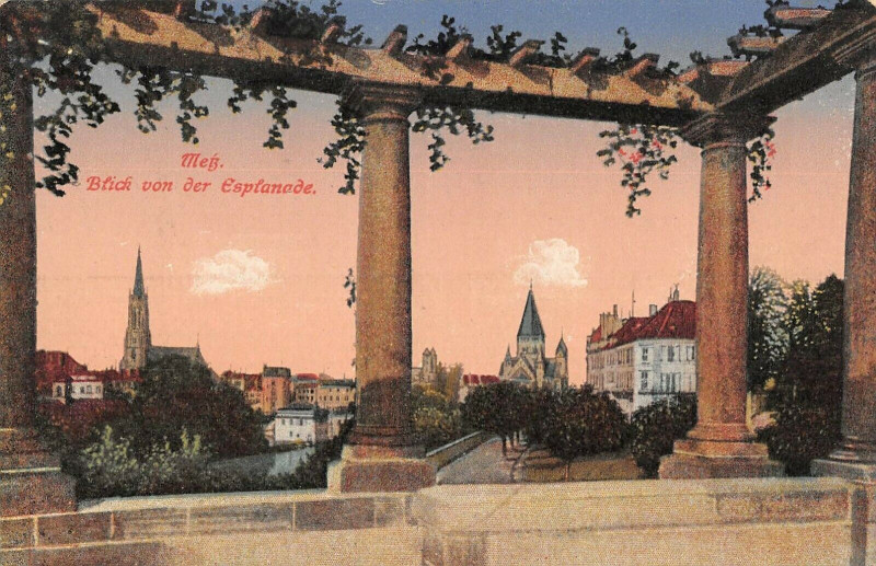 Carte postale ancienne Metz Blick Von Der Esplanade à Metz