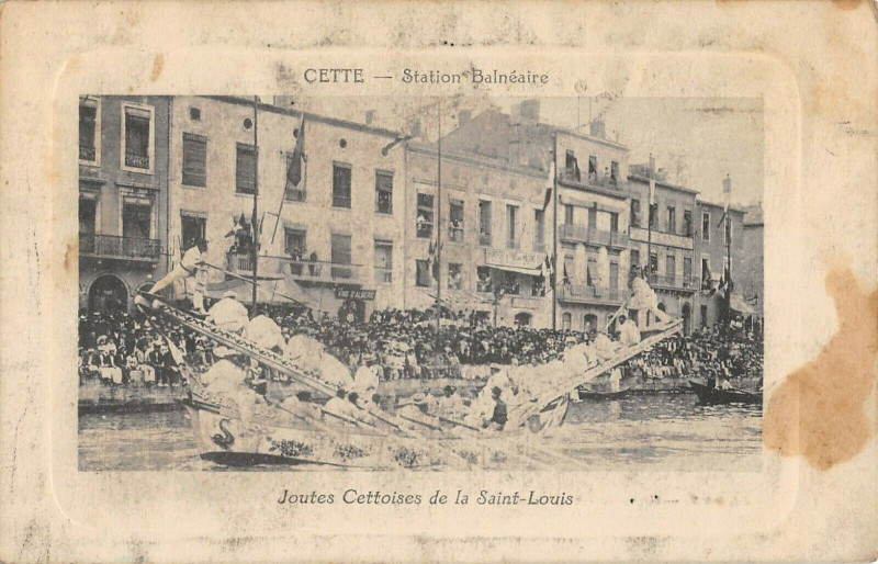 Carte postale ancienne Cette Joutes De La Saint Louis
