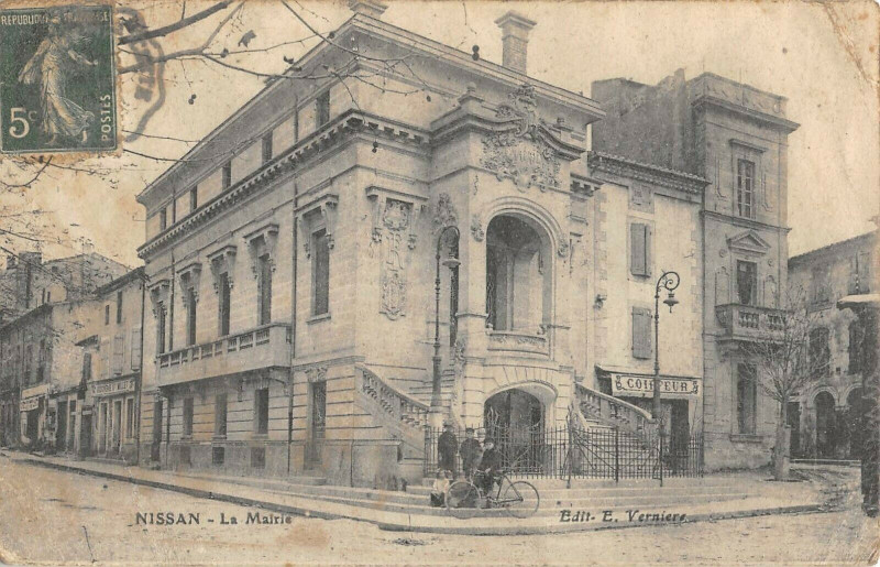 Carte postale ancienne Nissan La Mairie