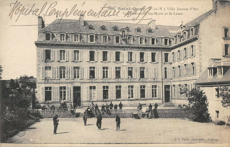 Carte postale ancienne Saint Quay Villa Jeanne D'Arc Vue Interieur De Sainte-Marie Et Saint-Louis rare