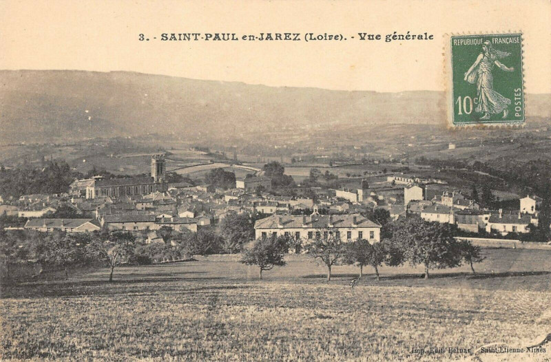 Carte postale ancienne Saint Paul En Jarrez Vue Generale